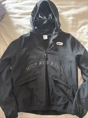 Nike Black Hooded Athletics Anorak Pullover